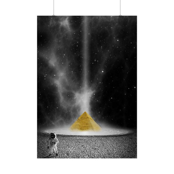 3079949997640746493_2048.jpeg Astronaut Space Pyramid Universe Poster