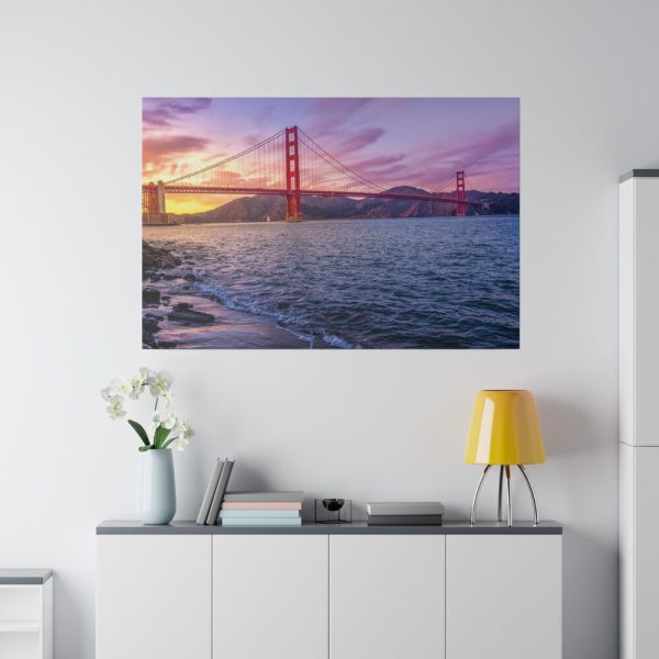 3211542232730980630_2048.jpeg Sunset Over Golden Gate Bridge Standard Canvas