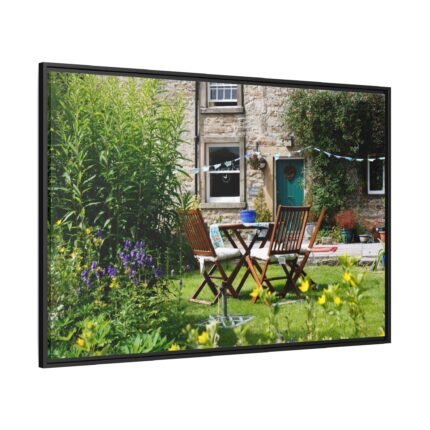 Cottage Rustic Garden Framed Canvas