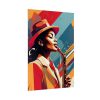 3267270882554435883_2048.jpeg Beautiful Black Woman Jazz Musician Poster