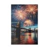 Brooklyn Bridge NYC Fireworks Standard Canvas