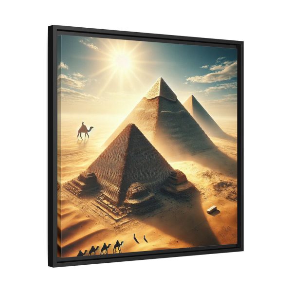 3421576334961990657_2048.jpeg Pyramids in Sunset Framed Canvas