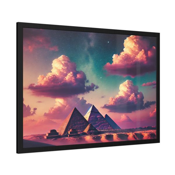 3439359965794793810_2048.jpeg Pyramids During Evening Framed Poster