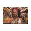 3454607989551604235_2048.jpeg Marketplace With Fruit Stalls II Standard Canvas