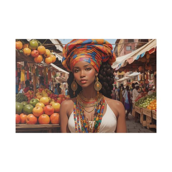 3454607989551604235_2048.jpeg Marketplace With Fruit Stalls II Standard Canvas