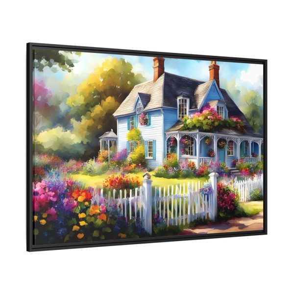 3463173266726568145_2048.jpeg Cottage With Flower Garden Framed Canvas