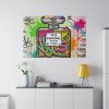 Graffiti-Style Artwork of Chanel No. 5 Perfume Bottle Standard Canvas