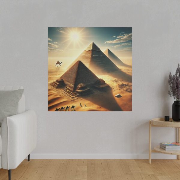 3489869188472143462_2048.jpeg Pyramids in Sunset Standard Canvas
