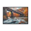 Autumn Bridge Art II Framed Canvas