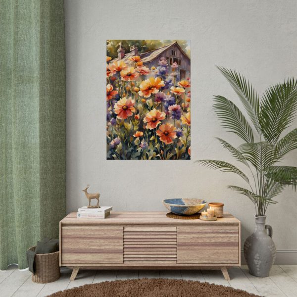 3518294990526763944_2048.jpeg Cottage With Meadow Flowers Poster