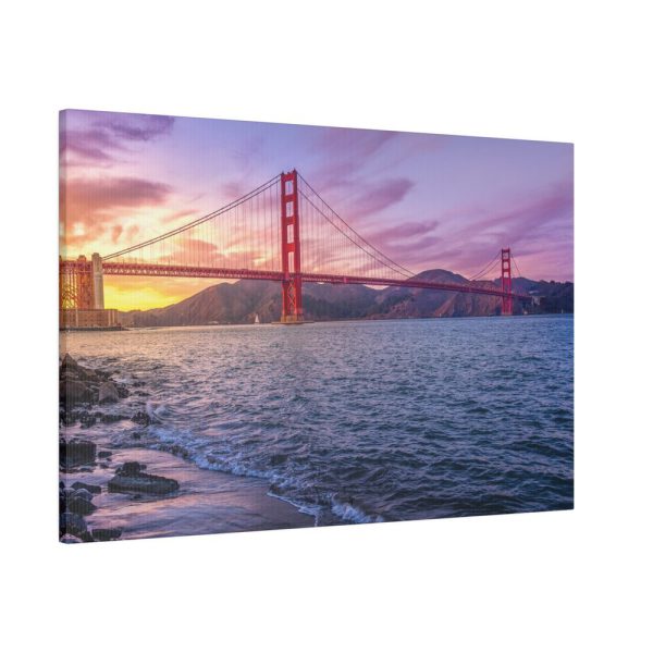 3608545104481859217_2048.jpeg Sunset Over Golden Gate Bridge Standard Canvas