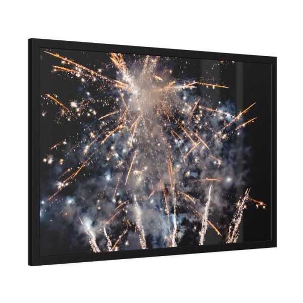 Fireworks for New Year Framed Poster