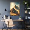 Pyramids in Sunset Framed Poster