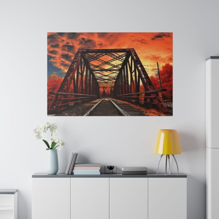 Autumn Bridge Art I Standard Canvas - Image 4