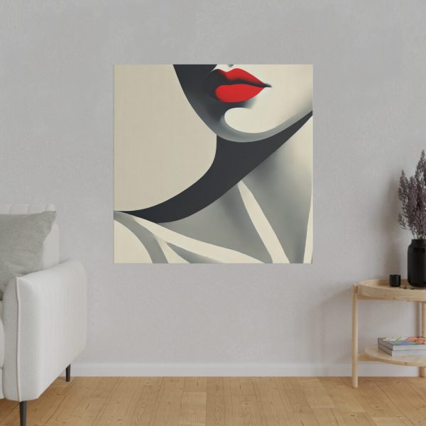 3822170248694165424_2048.jpeg Minimalist of Woman's Lower Face Standard Canvas