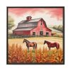 3968983988136987183_2048.jpeg Farm Barn With Horse Framed Canvas