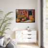 3974197677963233652_2048.jpeg Barn Pumpkin Flowers Autumn Framed Canvas