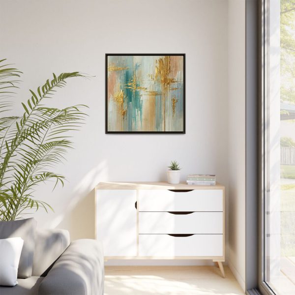 3978864612311951737_2048.jpeg Textured Vertical Brushstroke Effect Framed Canvas