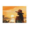 4037621573586130282_2048.jpeg Beautiful Vintage Woman Beach Art Poster