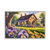 Pansy Cottage Framed Canvas