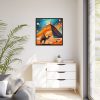4181555773737679668_2048.jpeg Camel and Pyramid Framed Canvas