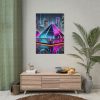 41979297670675603_2048.jpeg Pyramids Illuminated by Neon Lights Poster