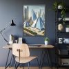 4237258167754777952_2048.jpeg Modern Pyramids in Contemporary Setting Framed Poster