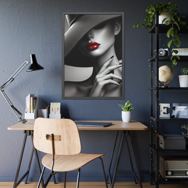 4266463693219250392_2048-1.jpeg High-Fashion Portrait of Woman Framed Poster