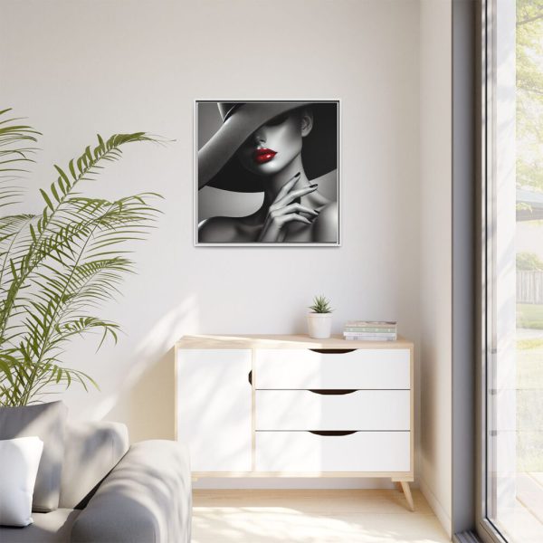 4322357431842795324_2048.jpeg High-Fashion Portrait of Woman Framed Canvas