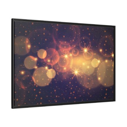 Bokeh Lights Framed Canvas