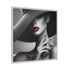 4445980677443551658_2048.jpeg High-Fashion Portrait of Woman Framed Canvas