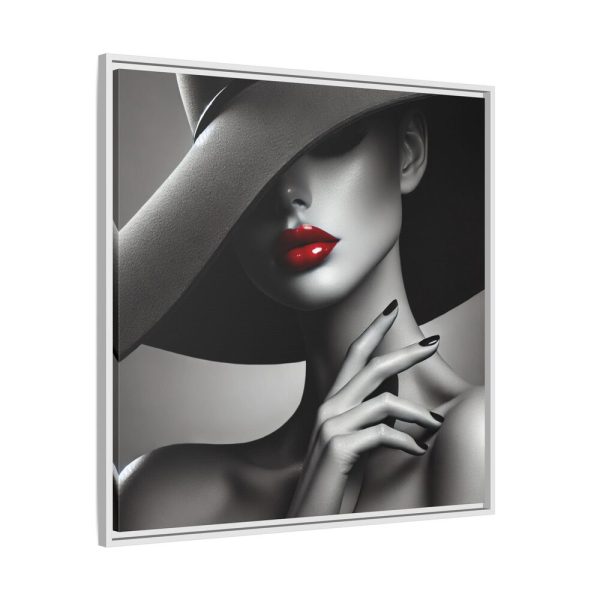 4445980677443551658_2048.jpeg High-Fashion Portrait of Woman Framed Canvas