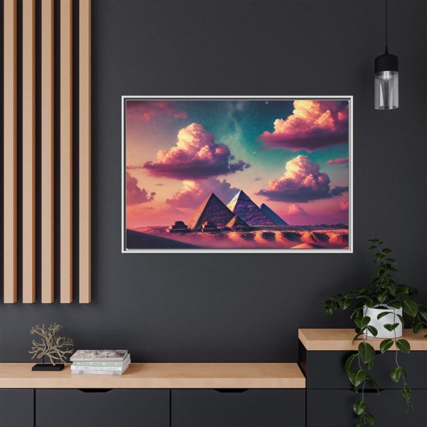 449379804564096432_2048.jpeg Pyramids During Evening Framed Canvas