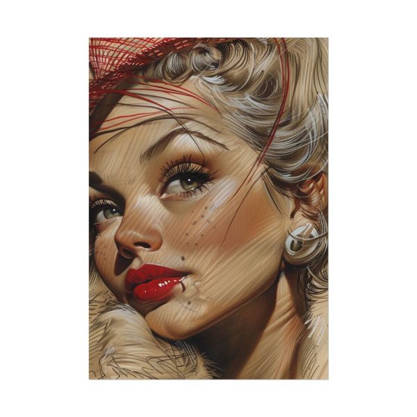 Vintage Glamor Portrait Poster