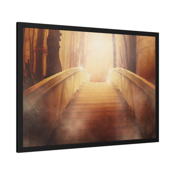4619679706814415230_2048.jpeg Old Bridge on Forest Framed Poster