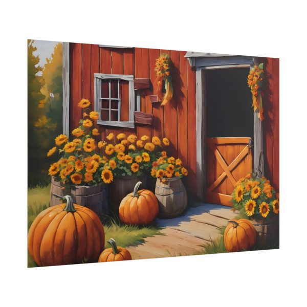 464683848675252036_2048.jpeg Barn Pumpkin Flowers Autumn Poster