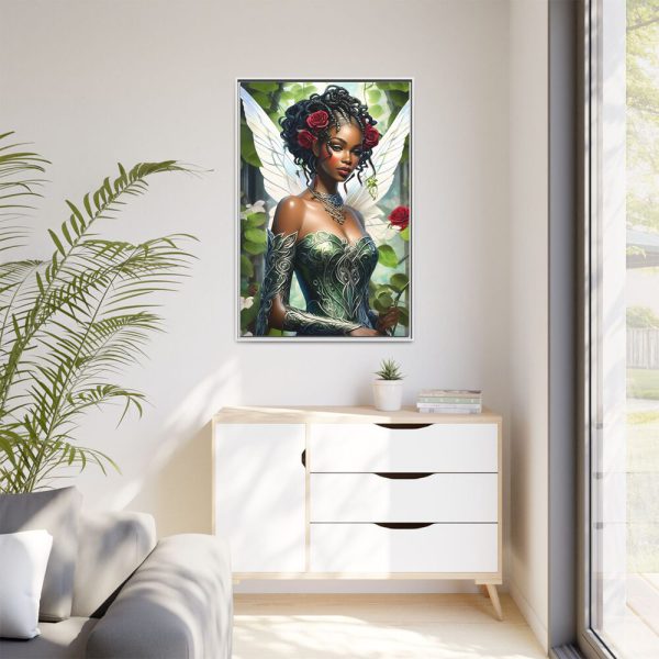 4687888997662975755_2048.jpeg African American Fairy Framed Canvas