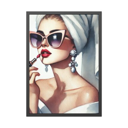 Glamorous Woman Framed Poster