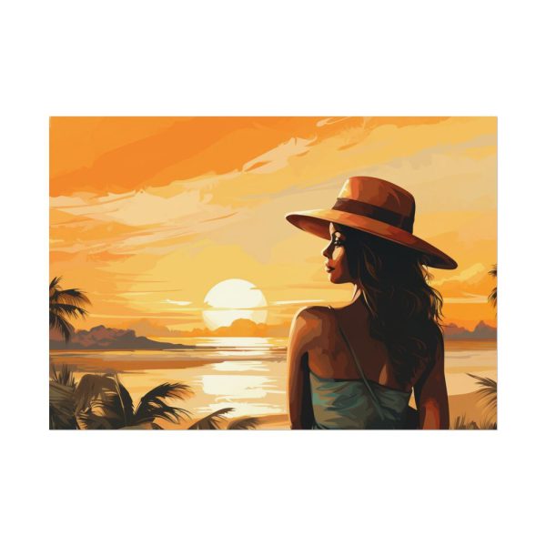 4746226921847620683_2048.jpeg Beautiful Vintage Woman Beach Art Poster