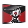 4881635224631584321_2048.jpeg The woman With Large Black Hat Framed Canvas