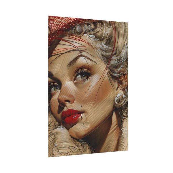Vintage Glamor Portrait Poster