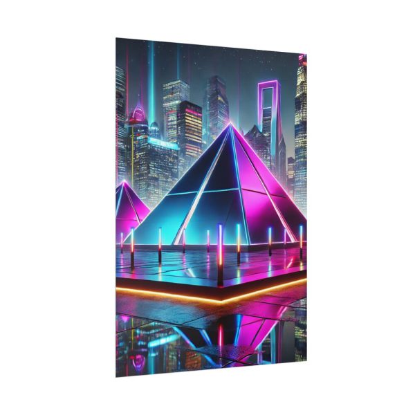5189642943196042432_2048.jpeg Pyramids Illuminated by Neon Lights Poster