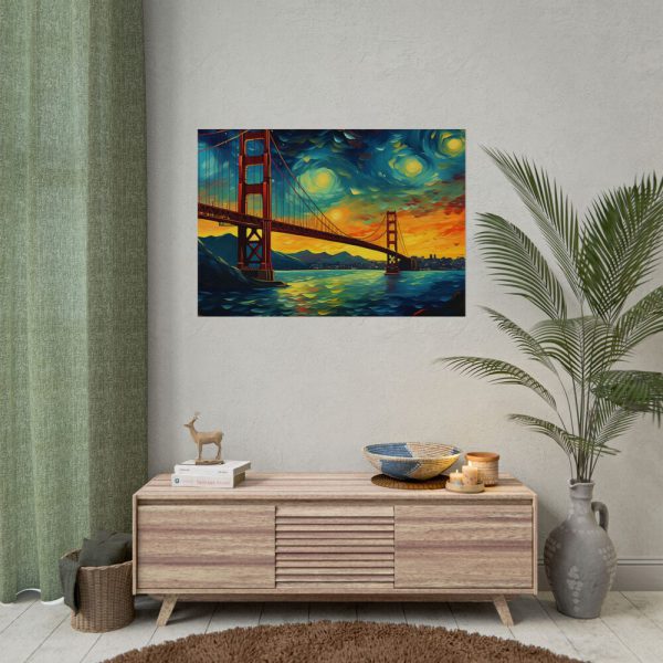 5219887139093702671_2048.jpeg Colorful and Dramatic Golden Gate Bridge Poster