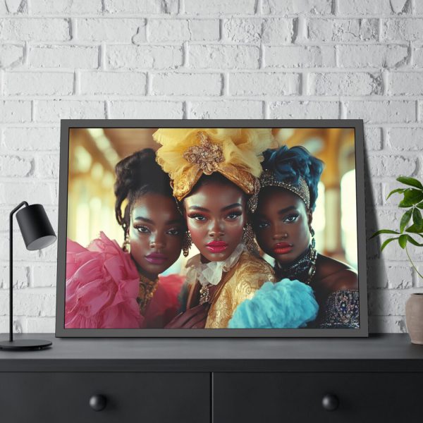 5256136924209815897_2048.jpeg African American Models Framed Poster