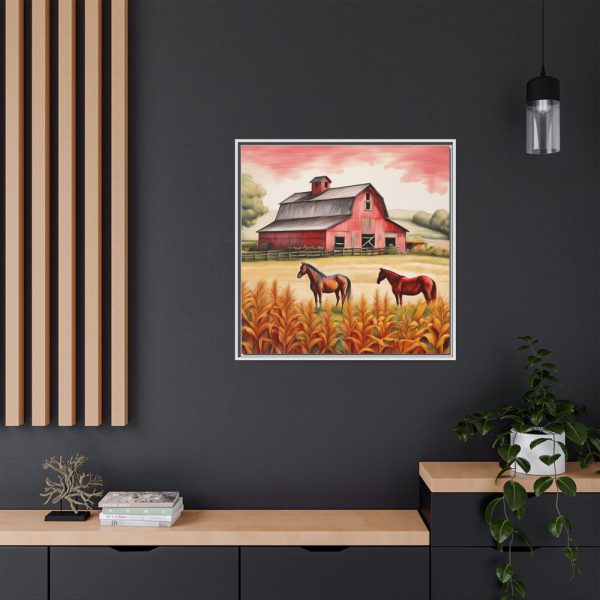 5258442905707738304_2048.jpeg Farm Barn With Horse Framed Canvas