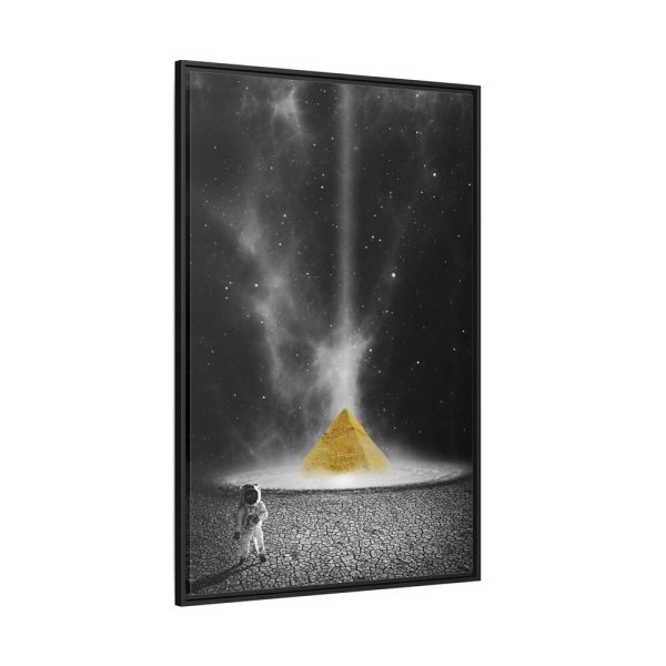 53029974918237_2048.jpeg Astronaut Space Pyramid Universe Framed Canvas