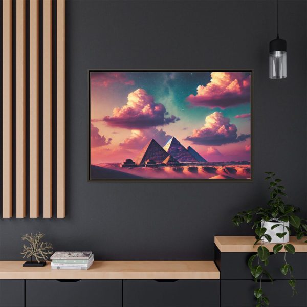 5406031355924179865_2048.jpeg Pyramids During Evening Framed Canvas