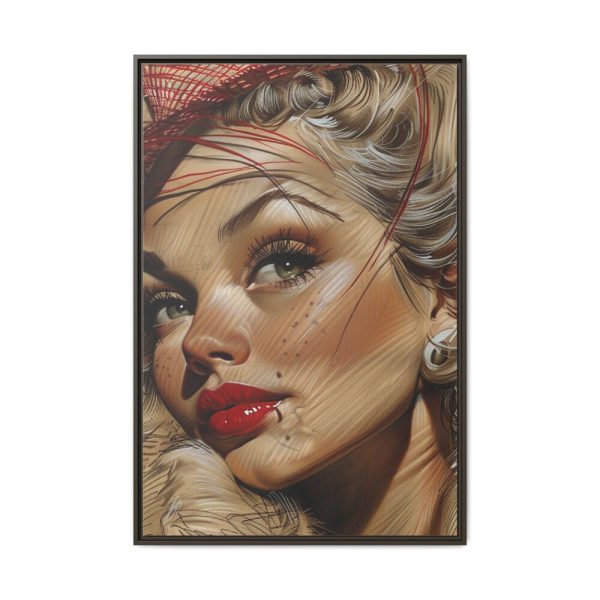 5595062514301431833_2048.jpeg Vintage Glamor Portrait Framed Canvas