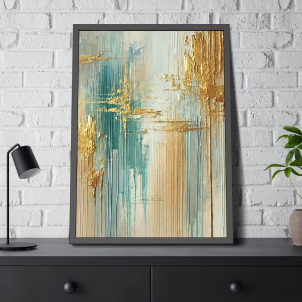 5602887308408302120_2048-1.jpeg Textured Vertical Brushstroke Effect Framed Poster