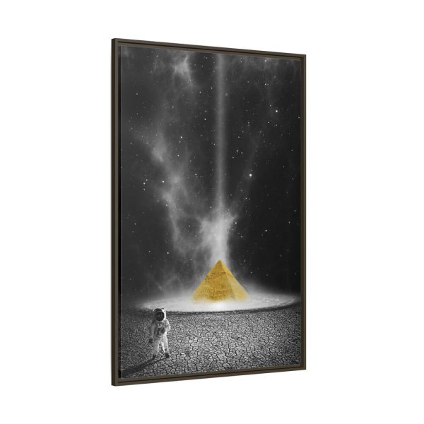 5681169018055799744_2048.jpeg Astronaut Space Pyramid Universe Framed Canvas